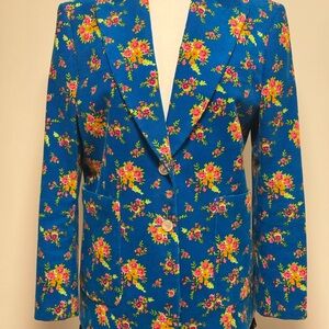 Gucci velvet floral print jacket
